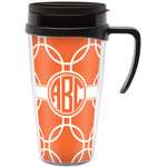 Linked Circles Acrylic Travel Mug with Handle (Personalized)