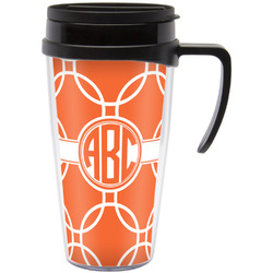 Linked Circles Acrylic Travel Mug with Handle (Personalized)