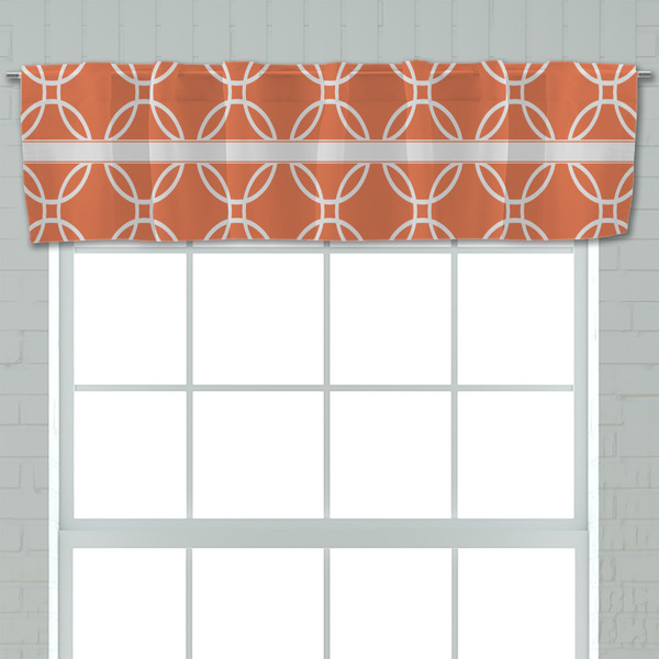 Linked Circles Valance - Closeup on window