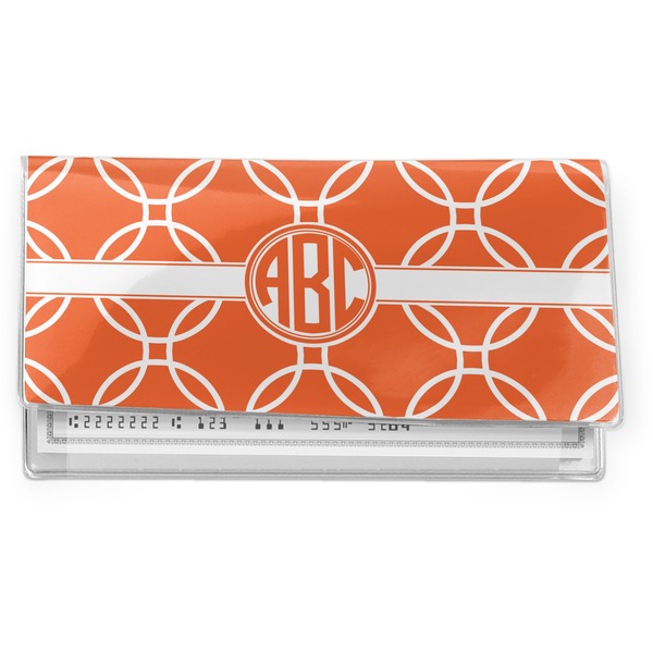 Custom Linked Circles Vinyl Checkbook Cover (Personalized)