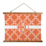 Linked Circles Wall Hanging Tapestry - Wide (Personalized)