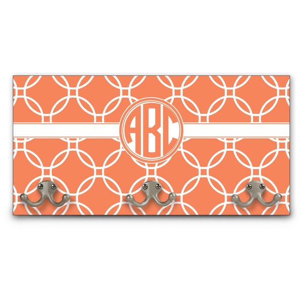 Custom Linked Circles Wall Mounted Coat Rack (Personalized)