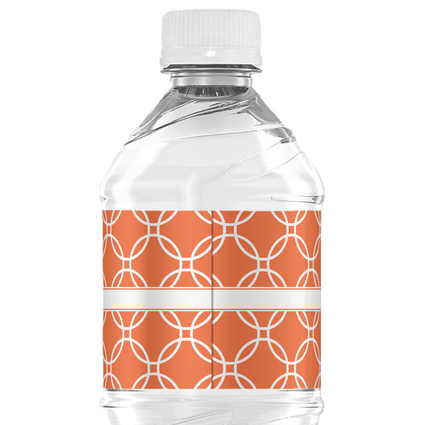 Linked Circles Water Bottle Label - Back View