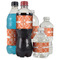 Linked Circles Water Bottle Label - Multiple Bottle Sizes