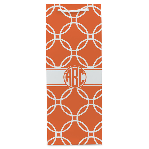 Linked Circles Wine Gift Bag - Gloss - Front
