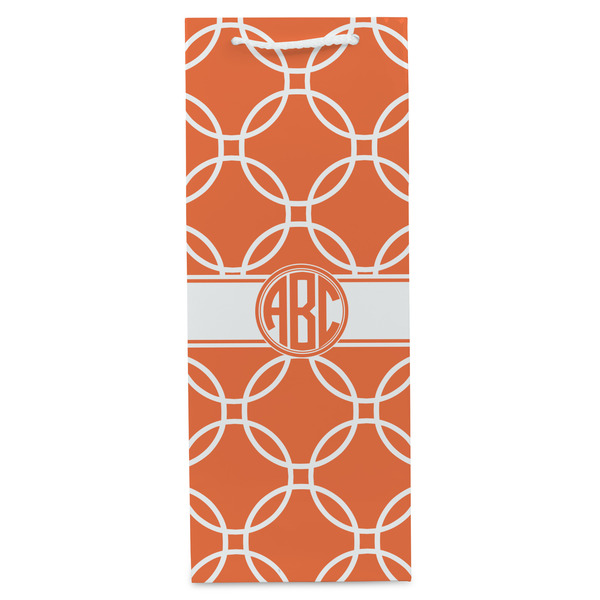 Linked Circles Wine Gift Bag - Matte - Front