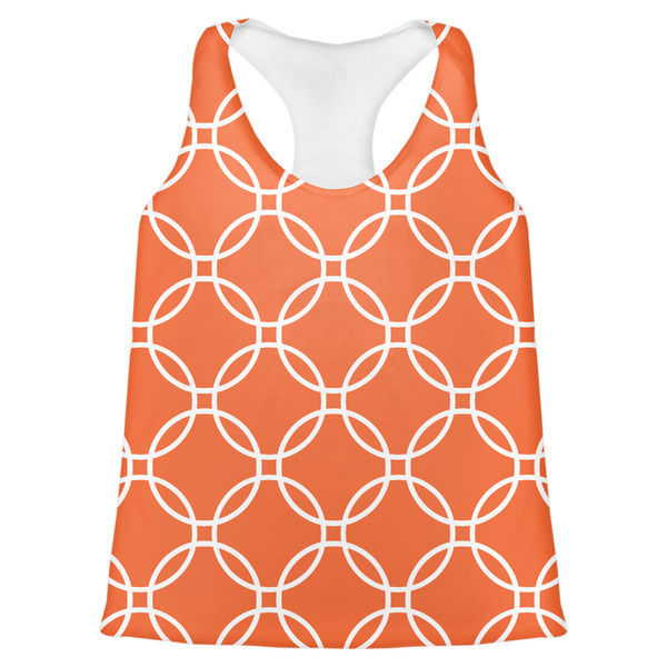 Custom Linked Circles Womens Racerback Tank Top