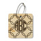 Linked Circles Wood Luggage Tags - Square - Front/Main