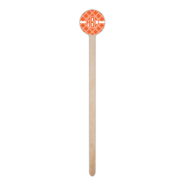 Linked Circles Wooden 6" Stir Stick - Round - Single Stick