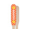 Linked Circles Wooden Food Pick - Paddle - Single Sided - Front & Back