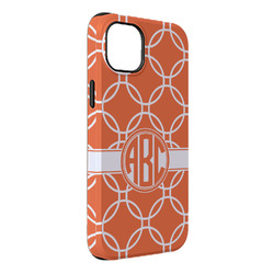 Linked Circles iPhone Case - Rubber Lined - iPhone 14 Plus (Personalized)