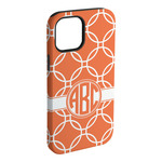 Linked Circles iPhone Case - Rubber Lined (Personalized)