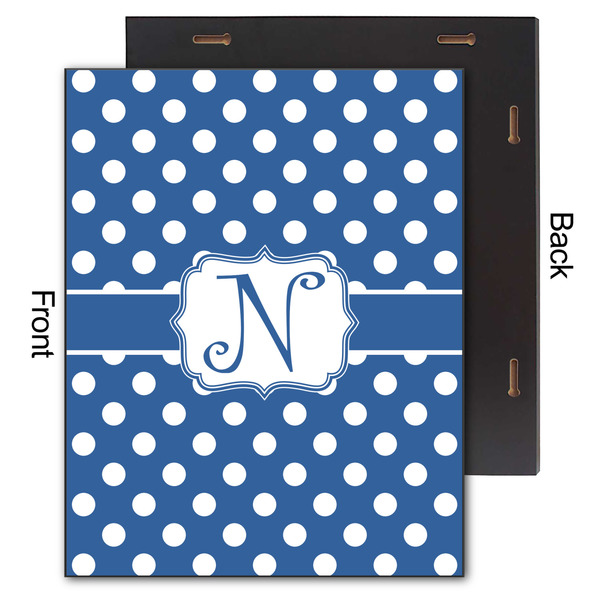 Polka Dots 11x14 Wood Print - Front & Back View