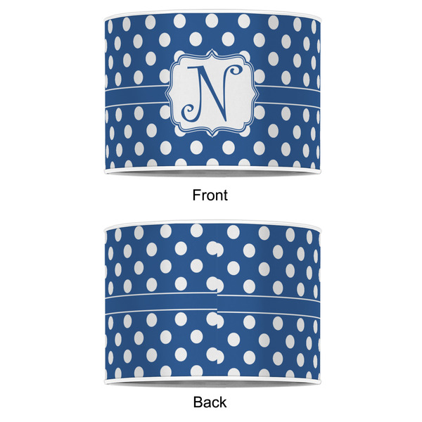 Polka Dots 12" Drum Lampshade - APPROVAL (Poly Film)