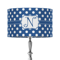 Polka Dots 12" Drum Lamp Shade - Fabric (Personalized)