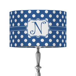 Polka Dots 12" Drum Lamp Shade - Fabric (Personalized)