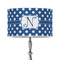 Polka Dots 12" Drum Lampshade - ON STAND (Poly Film)