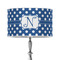 Polka Dots 12" Drum Lamp Shade - Poly-film (Personalized)