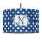 Polka Dots 12" Drum Pendant Lamp - Fabric (Personalized)