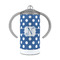 Polka Dots 12 oz Stainless Steel Sippy Cups - FRONT