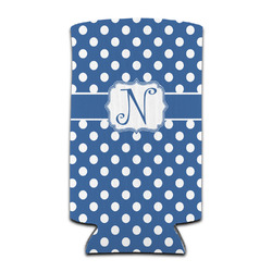 Polka Dots Can Cooler (tall 12 oz) (Personalized)