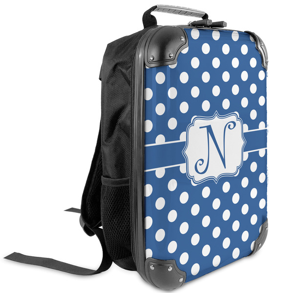Custom Polka Dots Kids Hard Shell Backpack (Personalized)