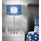 Polka Dots 13 inch drum lamp shade - in room