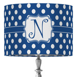 Polka Dots 16" Drum Lamp Shade - Fabric (Personalized)