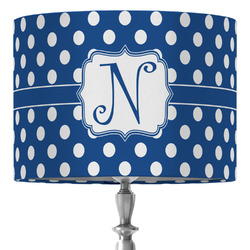 Polka Dots 16" Drum Lamp Shade - Fabric (Personalized)