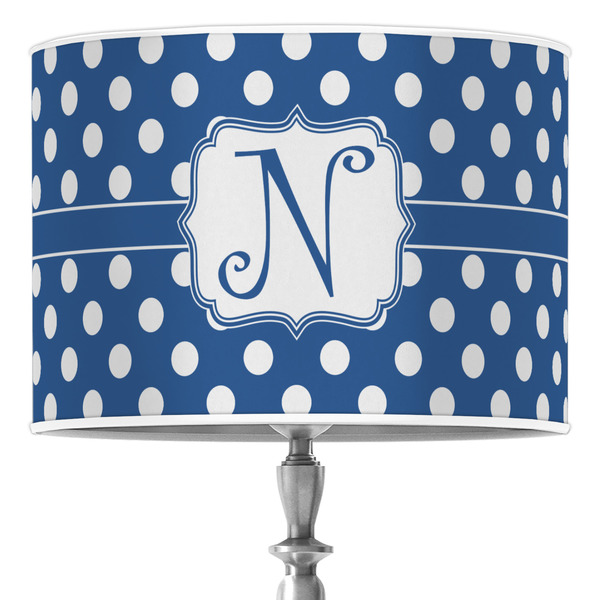 Custom Polka Dots 16" Drum Lamp Shade - Poly-film (Personalized)