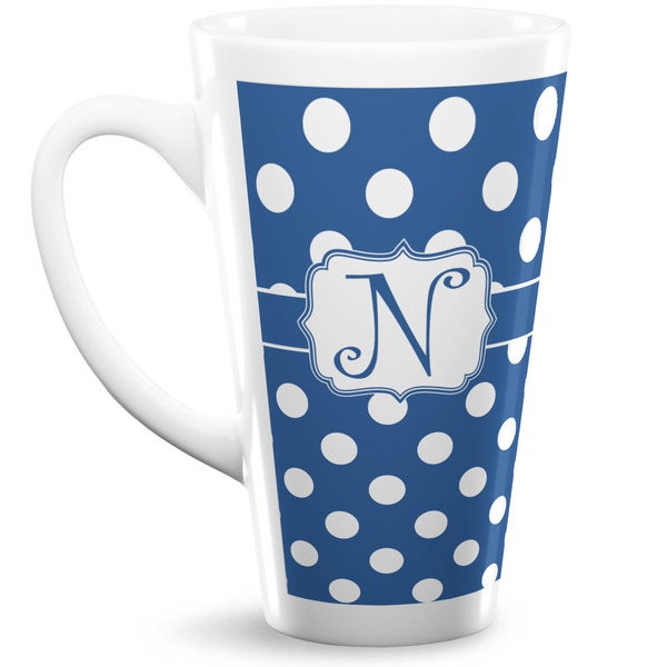 Custom Polka Dots Latte Mug (Personalized)