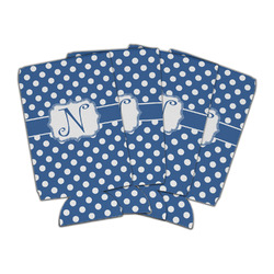 Polka Dots Can Cooler (16 oz) - Set of 4 (Personalized)