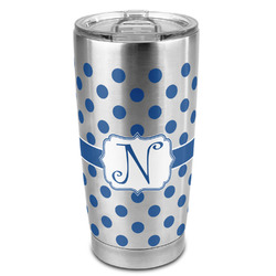 Polka Dots 20oz Stainless Steel Double Wall Tumbler - Full Print (Personalized)