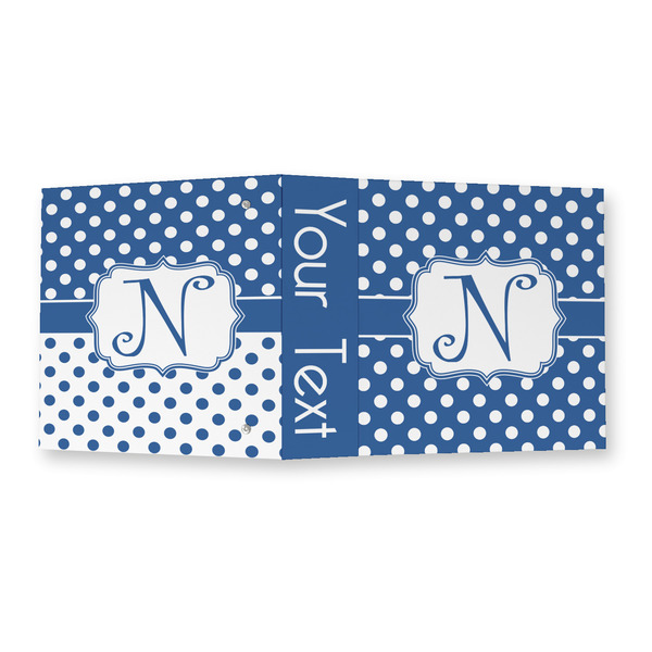 Polka Dots 3 Ring Binders - Full Wrap - 2" - OPEN OUTSIDE