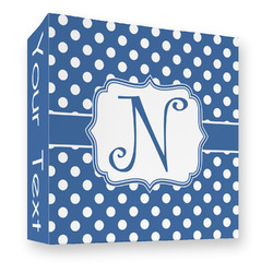 Polka Dots 3 Ring Binder - Full Wrap - 3" (Personalized)