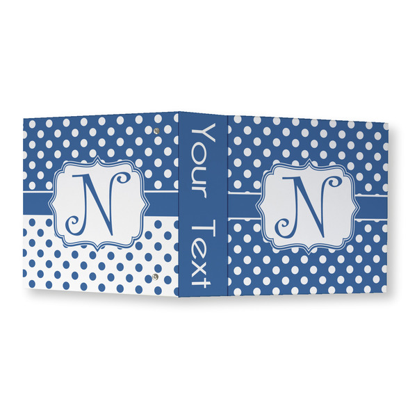 Polka Dots 3 Ring Binders - Full Wrap - 3" - OPEN OUTSIDE