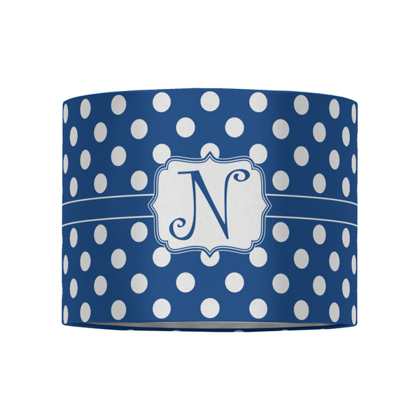 Polka Dots 8" Drum Lampshade - FRONT (Fabric)