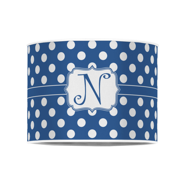 Polka Dots 8" Drum Lampshade - FRONT (Poly Film)