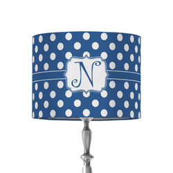 Polka Dots 8" Drum Lamp Shade - Fabric (Personalized)