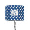 Polka Dots 8" Drum Lampshade - ON STAND (Fabric)