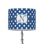 Polka Dots 8" Drum Lamp Shade - Poly-film (Personalized)