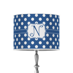 Polka Dots 8" Drum Lamp Shade - Poly-film (Personalized)