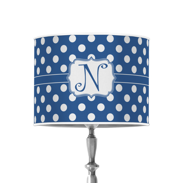 Custom Polka Dots 8" Drum Lamp Shade - Poly-film (Personalized)