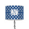 Polka Dots 8" Drum Lampshade - ON STAND (Poly Film)