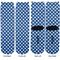 Polka Dots Adult Crew Socks - Double Pair - Front and Back - Apvl