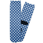 Polka Dots Adult Crew Socks (Personalized)