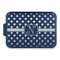 Polka Dots Aluminum Baking Pan with Navy Lid (Personalized)