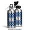 Polka Dots Aluminum Water Bottle - Alternate lid options
