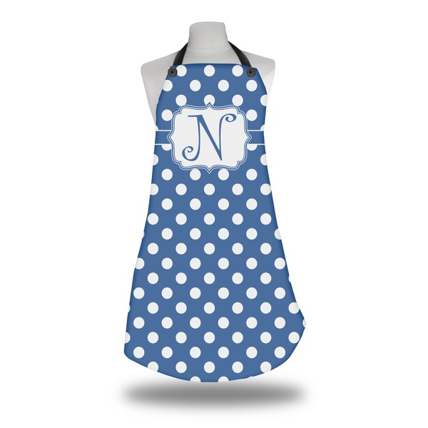 Custom Polka Dots Apron w/ Initial