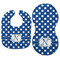 Polka Dots Baby Bib & Burp Set - Approval (new bib & burp)
